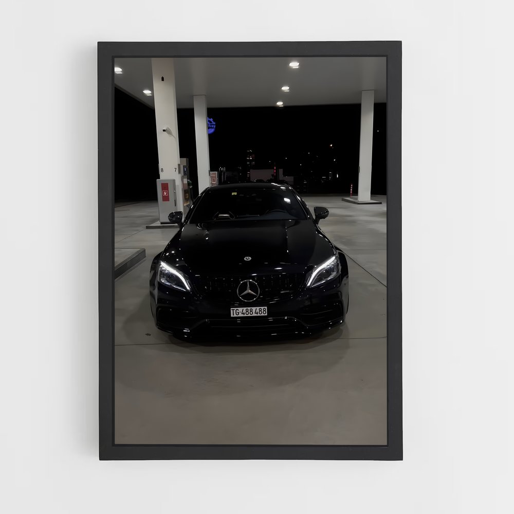 Poster AMG Noir Élite – affiche Mercedes (vue 2)